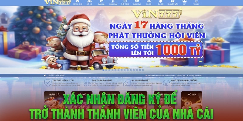 xac nhan dang ky de tro thanh thanh vien cua nha cai